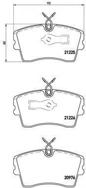 BREMBO P59009 Комплект гальмівних колодок, дискове гальмо