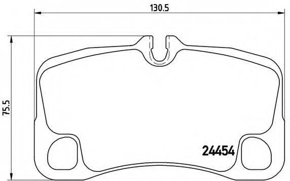 BREMBO P65013 Комплект гальмівних колодок, дискове гальмо