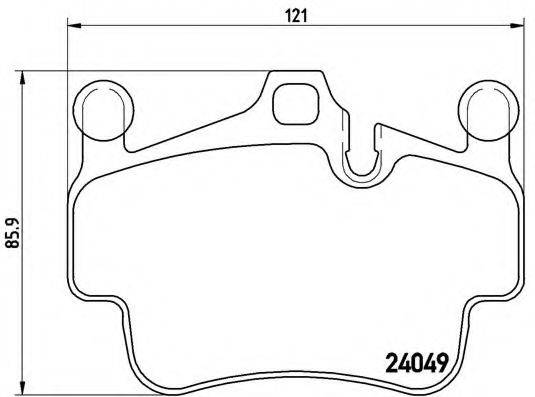 BREMBO P65015 Комплект гальмівних колодок, дискове гальмо