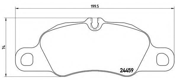 BREMBO P65019 Комплект гальмівних колодок, дискове гальмо