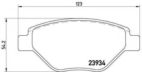 BREMBO P68031 Комплект гальмівних колодок, дискове гальмо