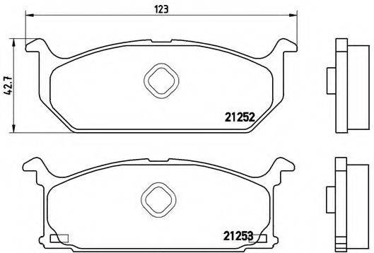 BREMBO P79003 Комплект гальмівних колодок, дискове гальмо