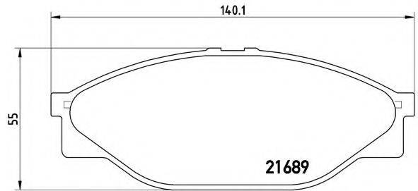 BREMBO P83023 Комплект гальмівних колодок, дискове гальмо