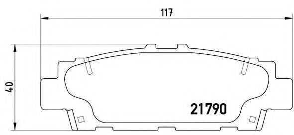 BREMBO P83032 Комплект гальмівних колодок, дискове гальмо