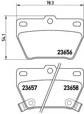 BREMBO P83057 Комплект гальмівних колодок, дискове гальмо