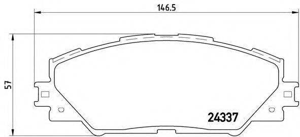 BREMBO P83071 Комплект гальмівних колодок, дискове гальмо