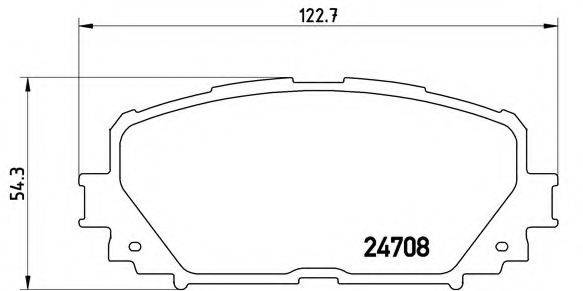 BREMBO P83101 Комплект гальмівних колодок, дискове гальмо