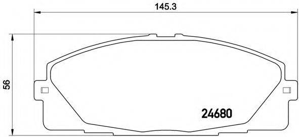 BREMBO P83139 Комплект гальмівних колодок, дискове гальмо