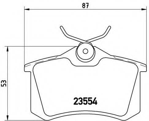 BREMBO P85020 Комплект гальмівних колодок, дискове гальмо