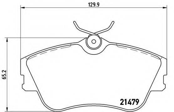 BREMBO P85029 Комплект гальмівних колодок, дискове гальмо