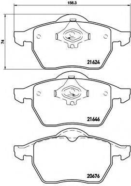 BREMBO P85036 Комплект гальмівних колодок, дискове гальмо