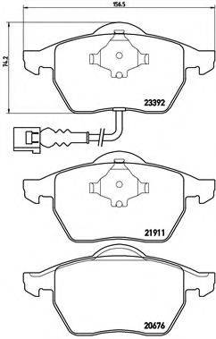 BREMBO P85045 Комплект гальмівних колодок, дискове гальмо