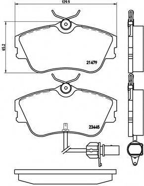 BREMBO P85050 Комплект гальмівних колодок, дискове гальмо