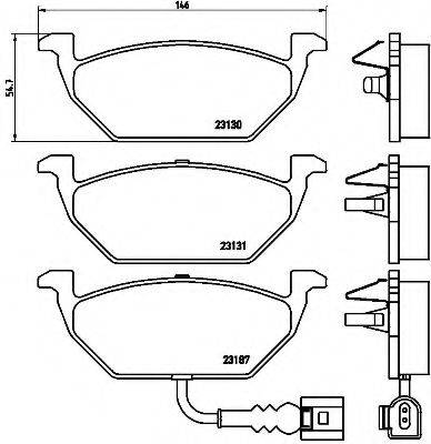 BREMBO P85072 Комплект гальмівних колодок, дискове гальмо