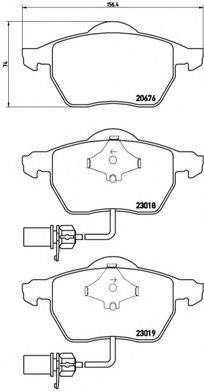 BREMBO P85085 Комплект гальмівних колодок, дискове гальмо