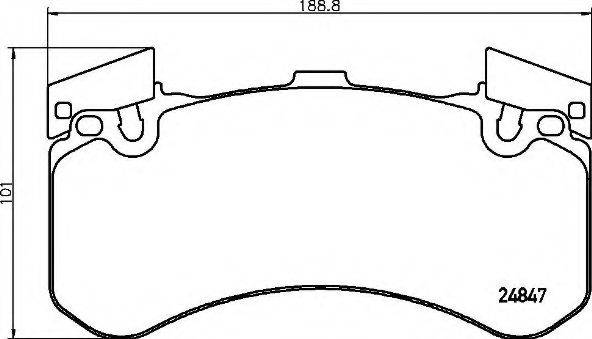 BREMBO P85136 Комплект гальмівних колодок, дискове гальмо