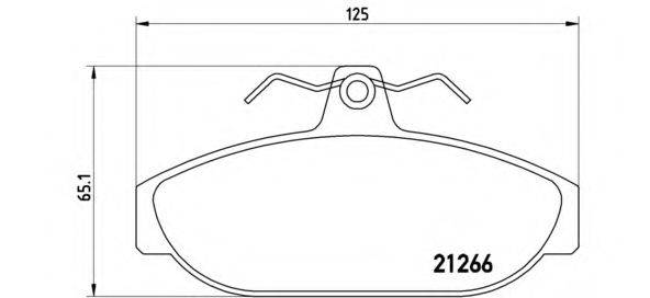 BREMBO P86005 Комплект гальмівних колодок, дискове гальмо