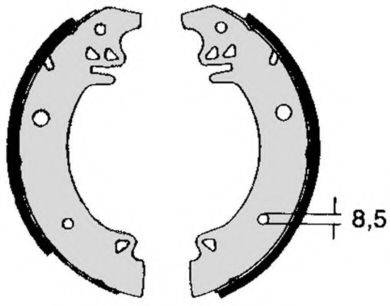 BREMBO S61533 Комплект гальмівних колодок