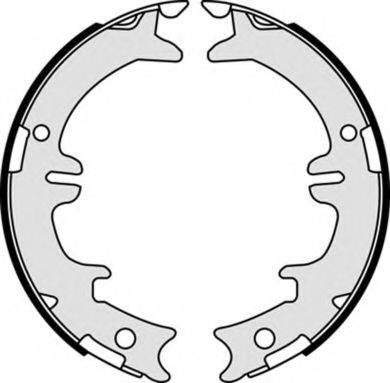 BREMBO S83542 Комплект гальмівних колодок, стоянкова гальмівна система