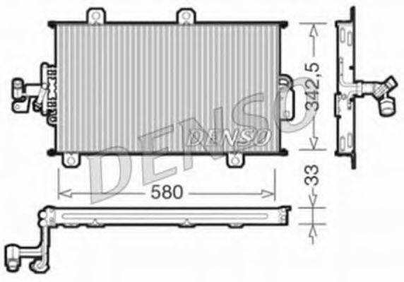 DENSO DCN09140 Конденсатор, кондиціонер