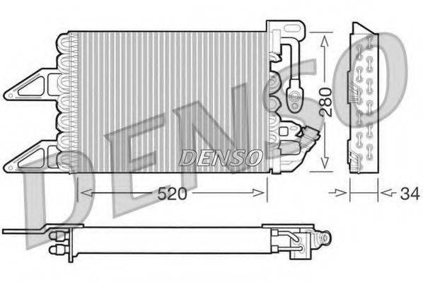 DENSO DCN13012 Конденсатор, кондиціонер