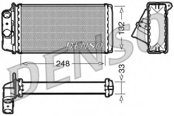 DENSO DRR09050 Теплообмінник, опалення салону