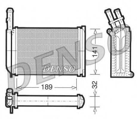 DENSO DRR10001 Теплообмінник, опалення салону