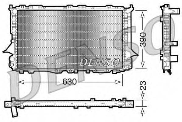 DENSO DRM02002 Радіатор, охолодження двигуна