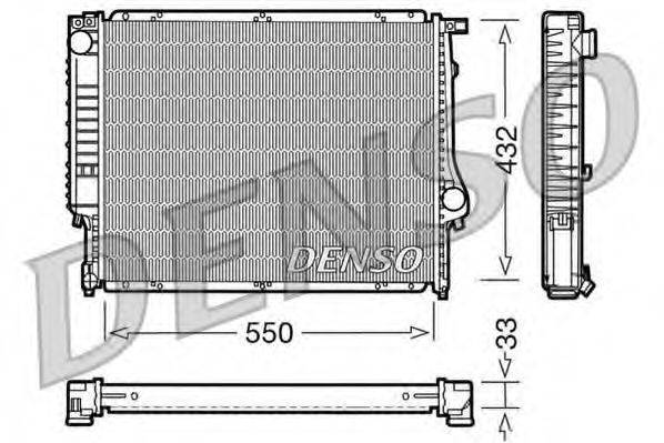 DENSO DRM05023 Радіатор, охолодження двигуна