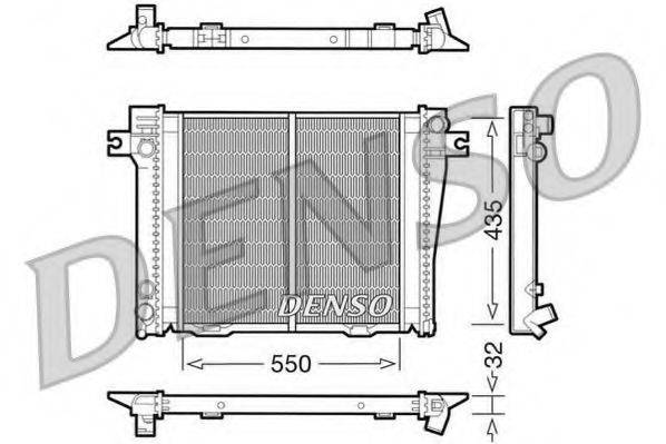 DENSO DRM05036 Радіатор, охолодження двигуна