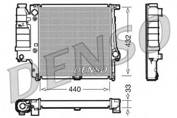 DENSO DRM05038 Радіатор, охолодження двигуна