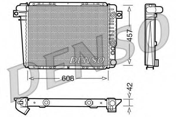 DENSO DRM05070 Радіатор, охолодження двигуна