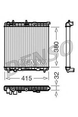 DENSO DRM07011 Радіатор, охолодження двигуна