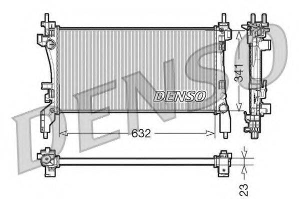 DENSO DRM07040 Радіатор, охолодження двигуна