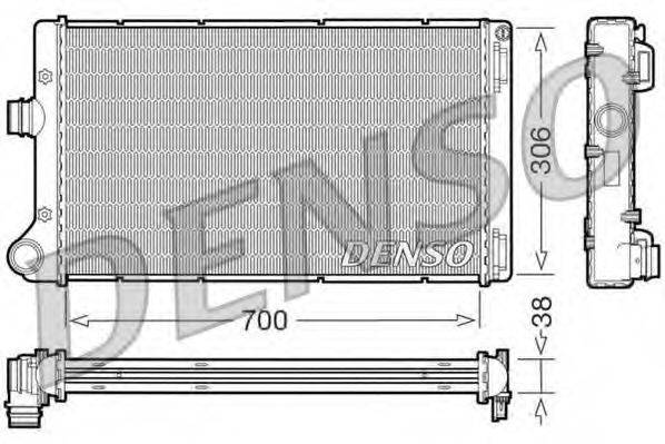 DENSO DRM09099 Радіатор, охолодження двигуна