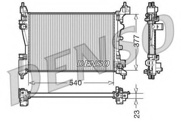 DENSO DRM09109 Радіатор, охолодження двигуна