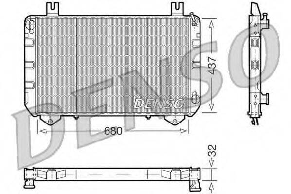 DENSO DRM10094 Радіатор, охолодження двигуна