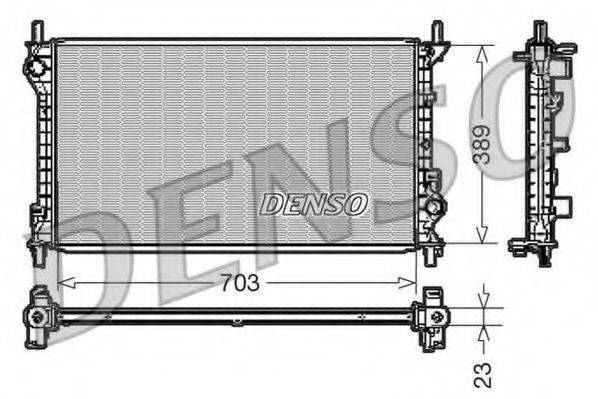 DENSO DRM10108 Радіатор, охолодження двигуна