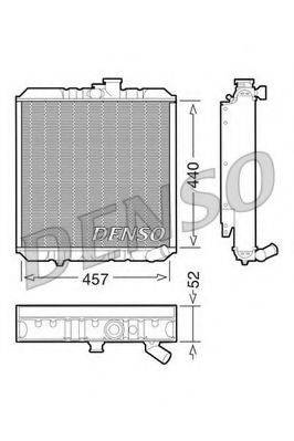 DENSO DRM14001 Радіатор, охолодження двигуна