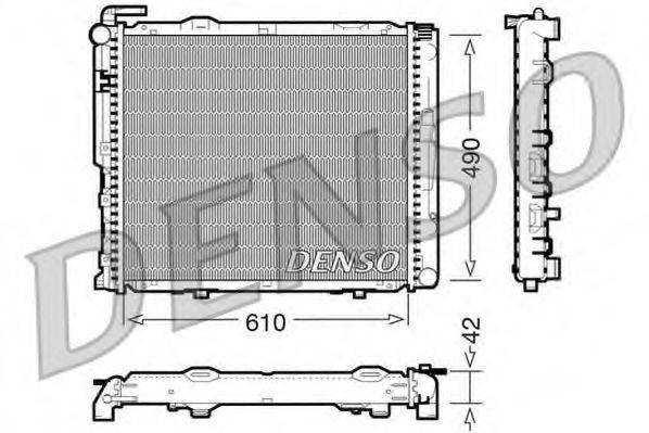 DENSO DRM17035 Радіатор, охолодження двигуна