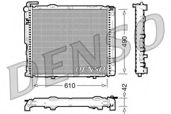 DENSO DRM17036 Радіатор, охолодження двигуна