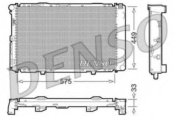 DENSO DRM17066 Радіатор, охолодження двигуна