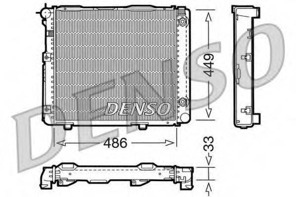 DENSO DRM17067 Радіатор, охолодження двигуна