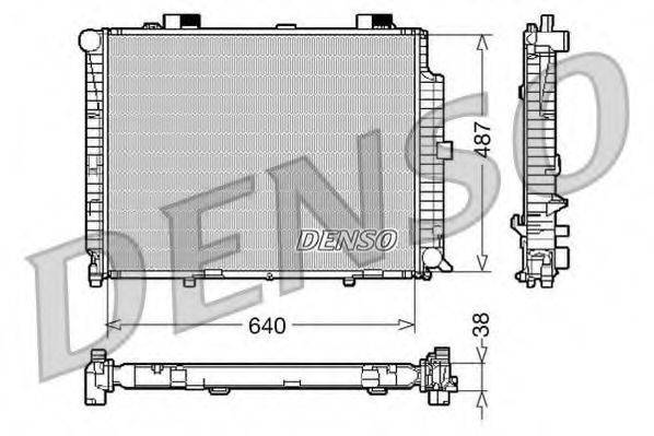 DENSO DRM17087 Радіатор, охолодження двигуна