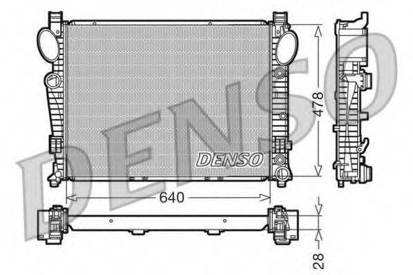 DENSO DRM17093 Радіатор, охолодження двигуна