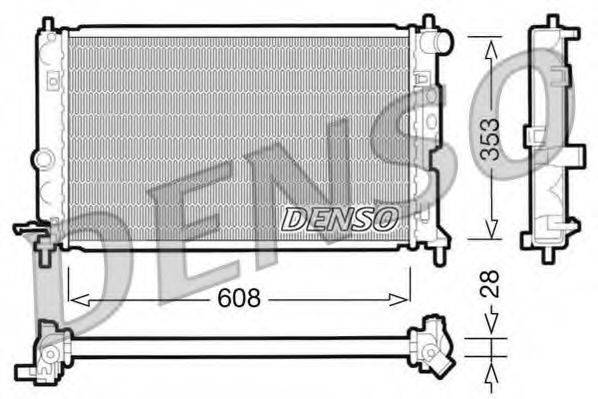 DENSO DRM20027 Радіатор, охолодження двигуна