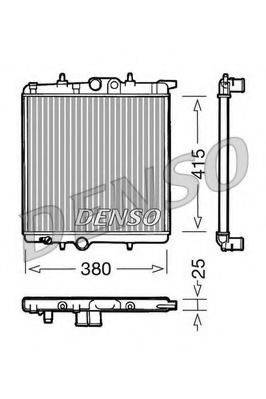 DENSO DRM21020 Радіатор, охолодження двигуна