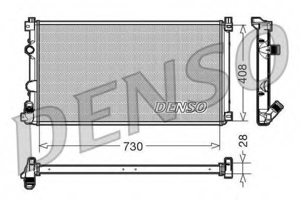 DENSO DRM23092 Радіатор, охолодження двигуна