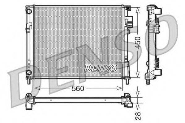 DENSO DRM23096 Радіатор, охолодження двигуна