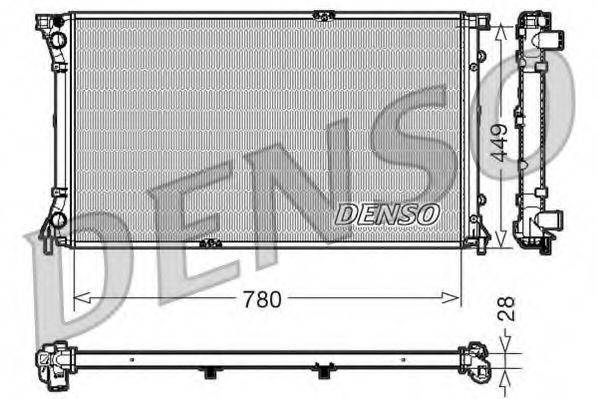 DENSO DRM23098 Радіатор, охолодження двигуна